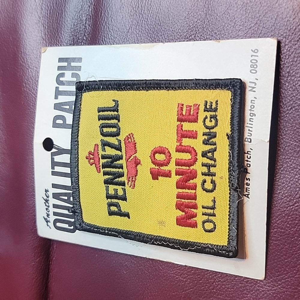 PENNZOIL 10 MINUTE OIL CHANGE PATCH.